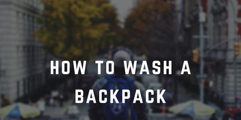 how to wash a backpack