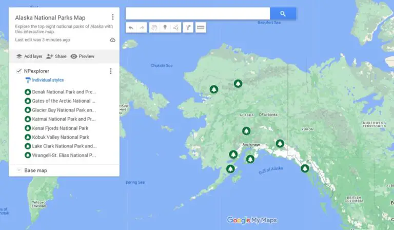 Alaska National Parks Map