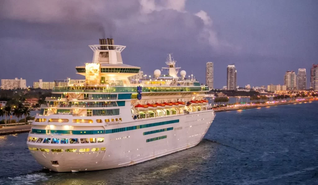 Evening at a Cruise Ship